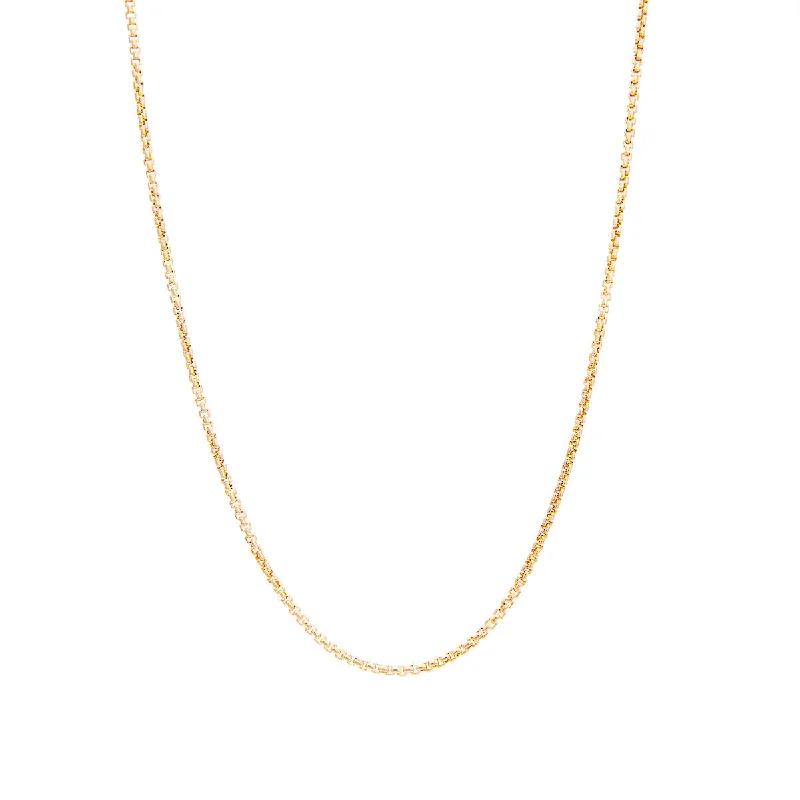 Fink's Jewelers 14K Yellow Gold 1.8mm Round Hollow Box Chain Necklace