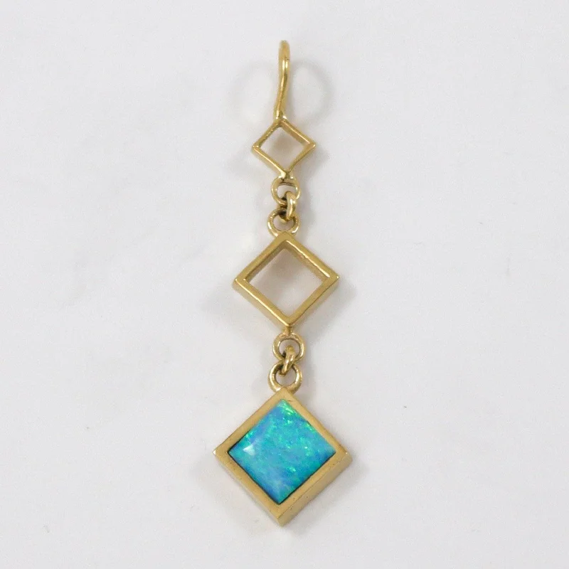 Gold Diamond Drop Pendant