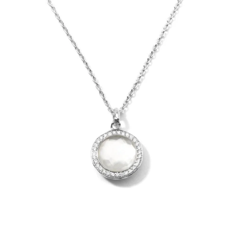 IPPOLITA Lollipop® Sterling Silver Pendant Necklace with Diamonds in Mother-of-Pearl