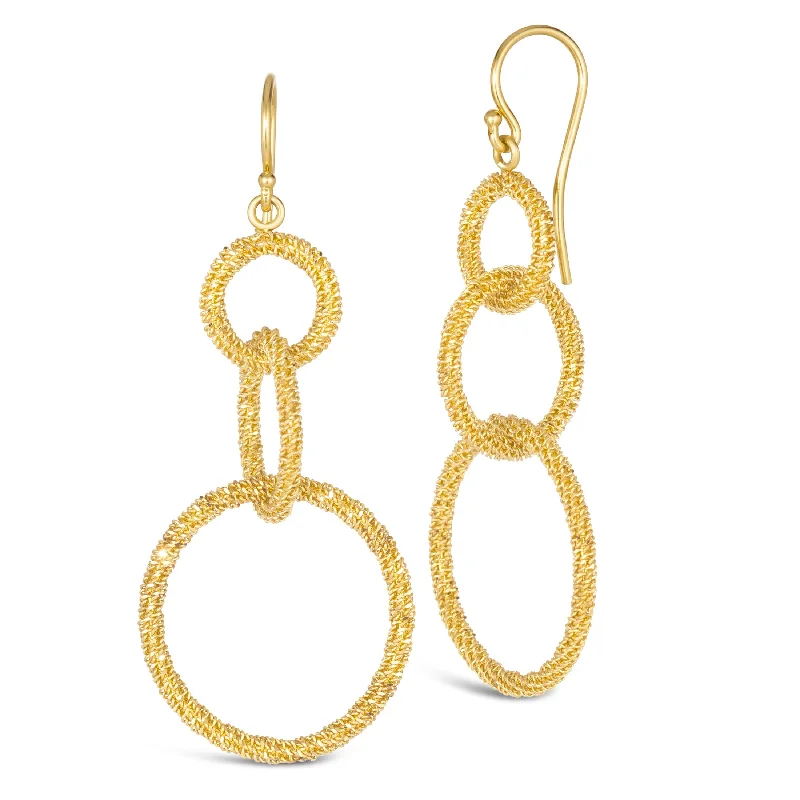 Circle Trio Stardust Earrings