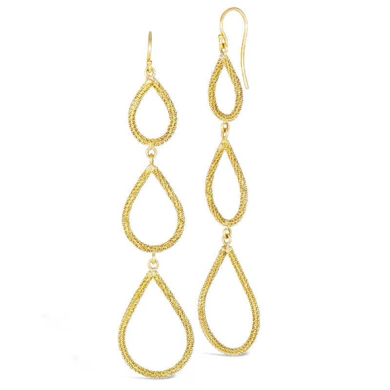 Teardrop Trio Stardust Earrings