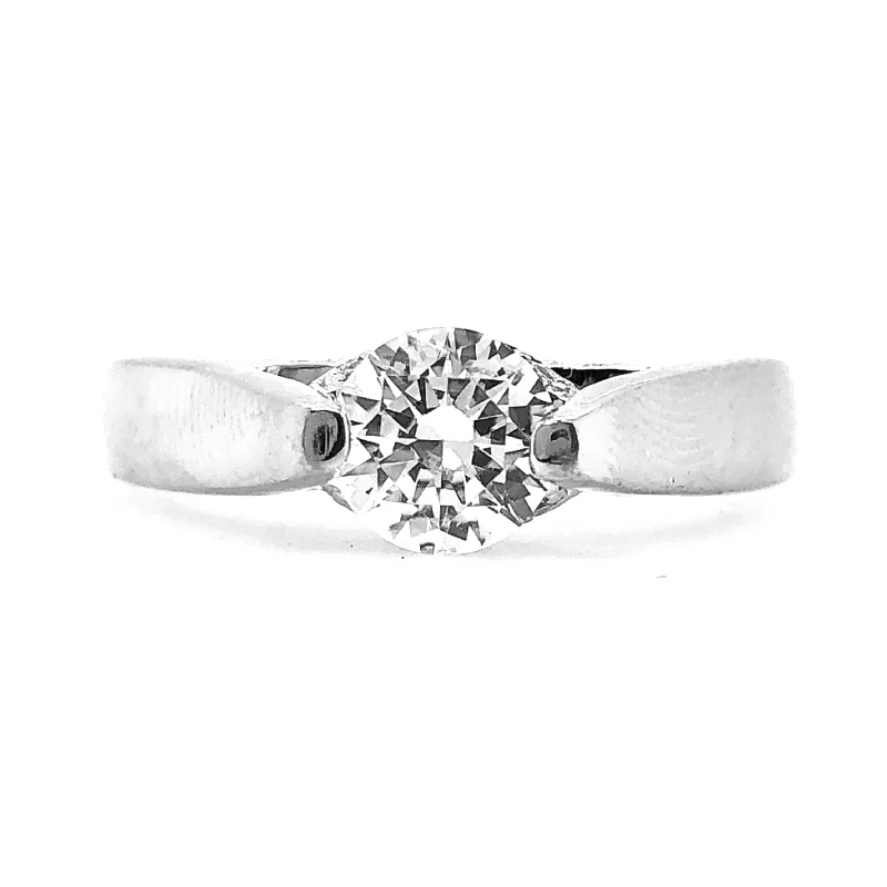 Lab Grown Platinum Diamond Engagement Ring