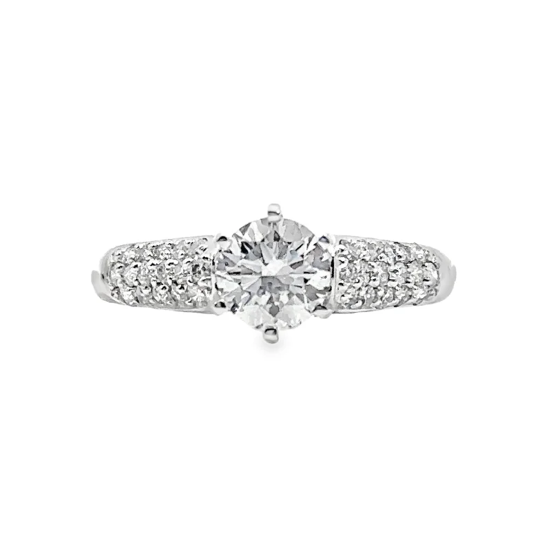 Lab Grown White Gold Diamond Engagement Ring