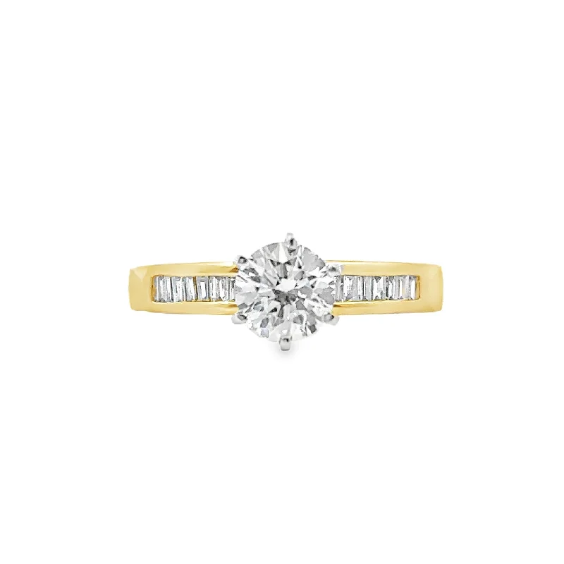 Lab Grown Yellow Gold Diamond Engagement Ring