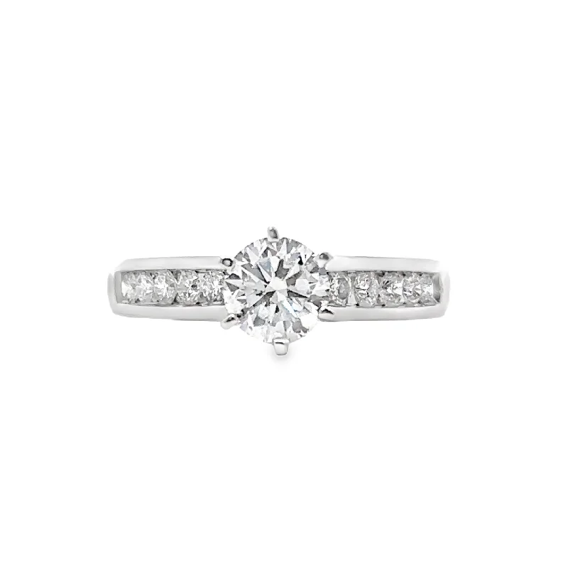 Lab Grown White Gold Diamond Engagement Ring