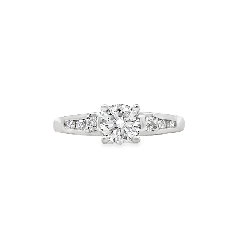 Lab Grown Platinum Diamond Engagement Ring