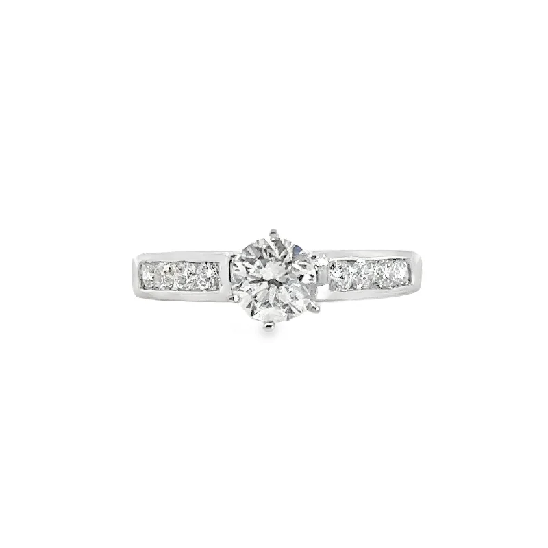 Lab Grown White Gold Diamond Engagement Ring