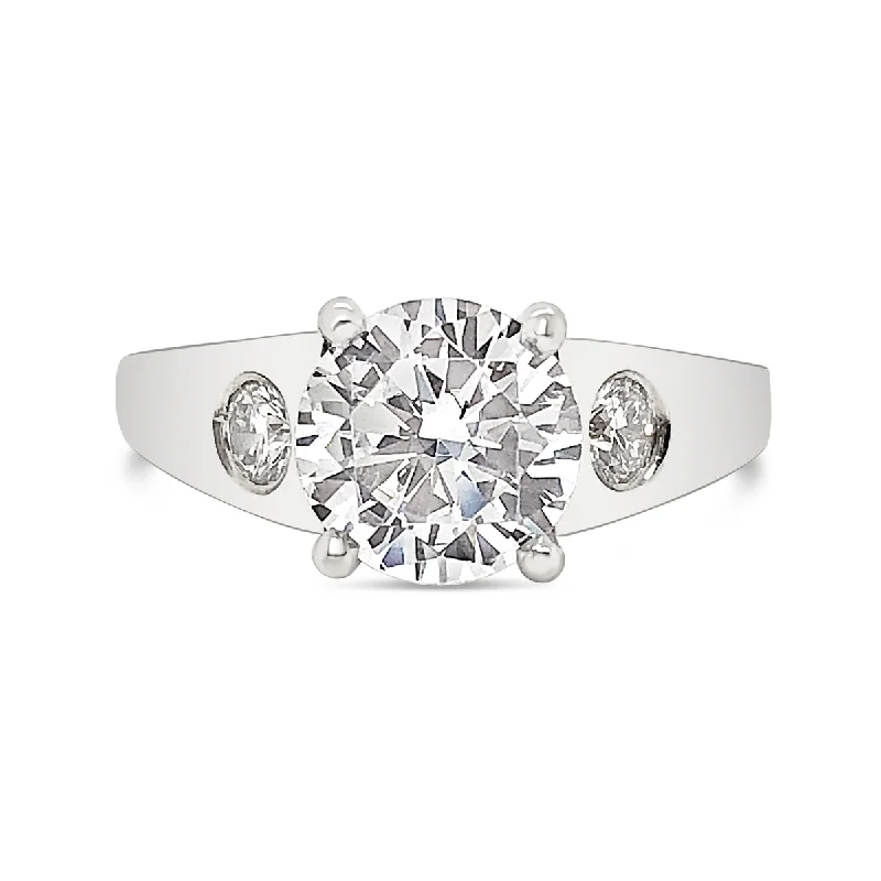 Michael Bondanza Three Stone Engagement Ring