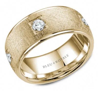 Bleu Royale "Diamond" Men's Wedding Band