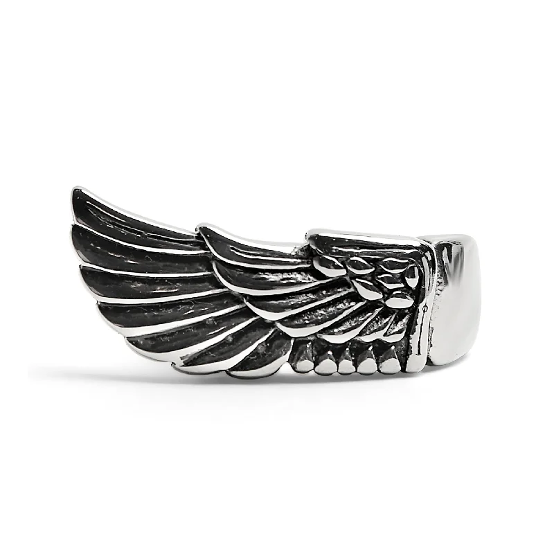 Detailed Wing Stainless Steel Ring / SCR4039