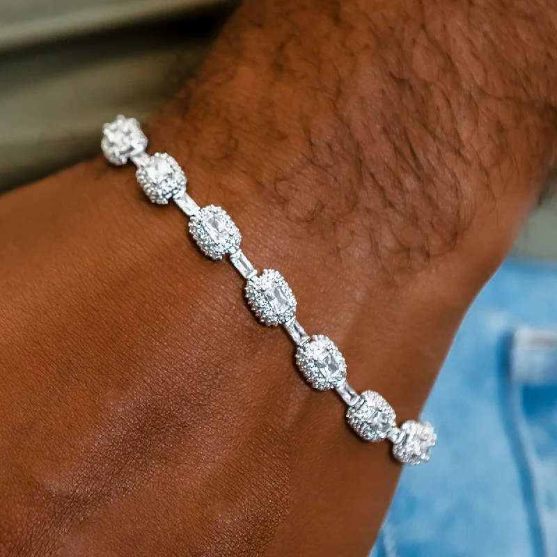 Diamond Cushion Cut Bracelet