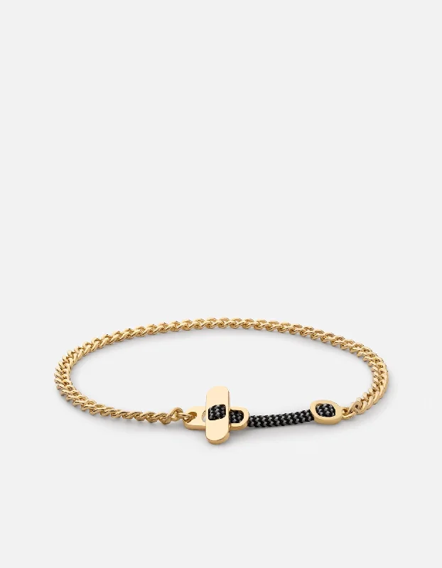 Metric Chain Bracelet, Gold Vermeil