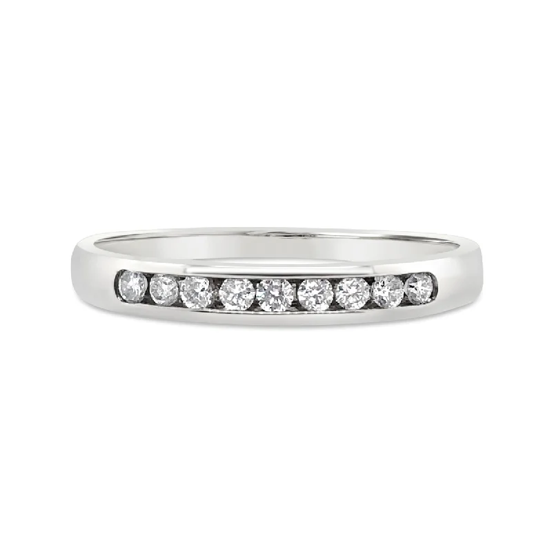 White Gold Diamond Wedding Band