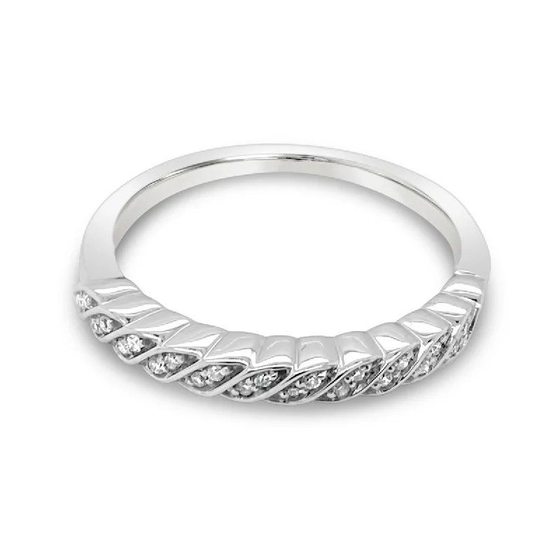 White Gold Diamond Wedding Band