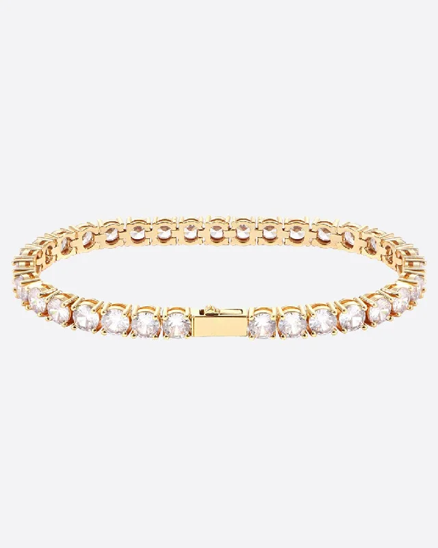 5MM VVS TENNIS bracelet - Gold