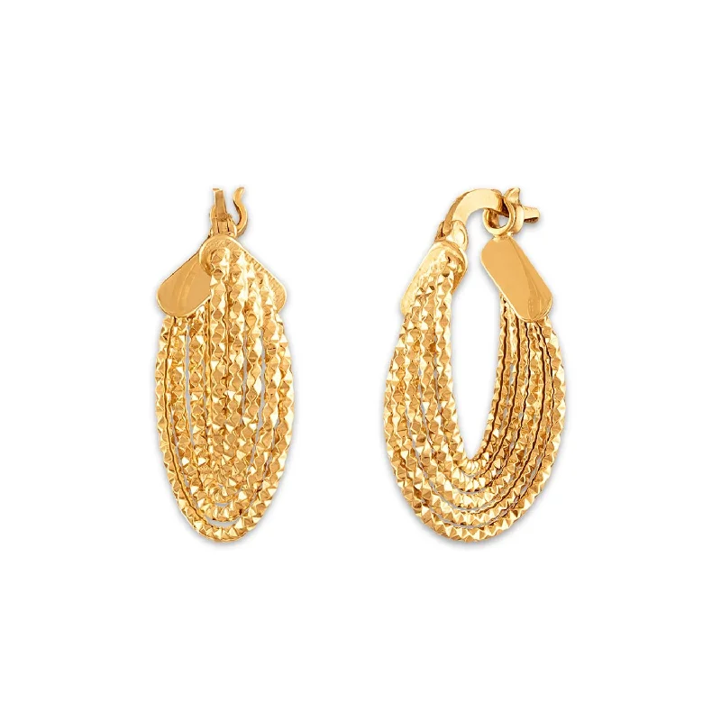 10KT Yellow Gold Hoop Earrings