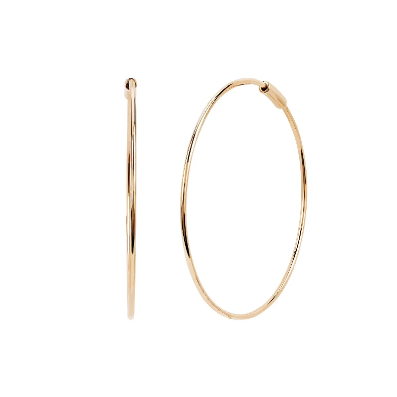 Perfect Gold Hoops - Rose Gold