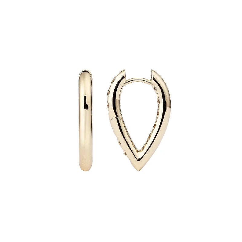 Small Drop Link Earrings - Yellow Gold