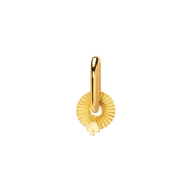 Symbol Disk Earring - Spade