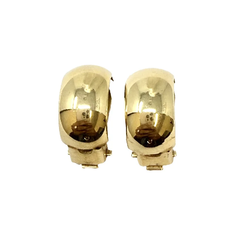 14K Gold Huggie Clip-on Earrings