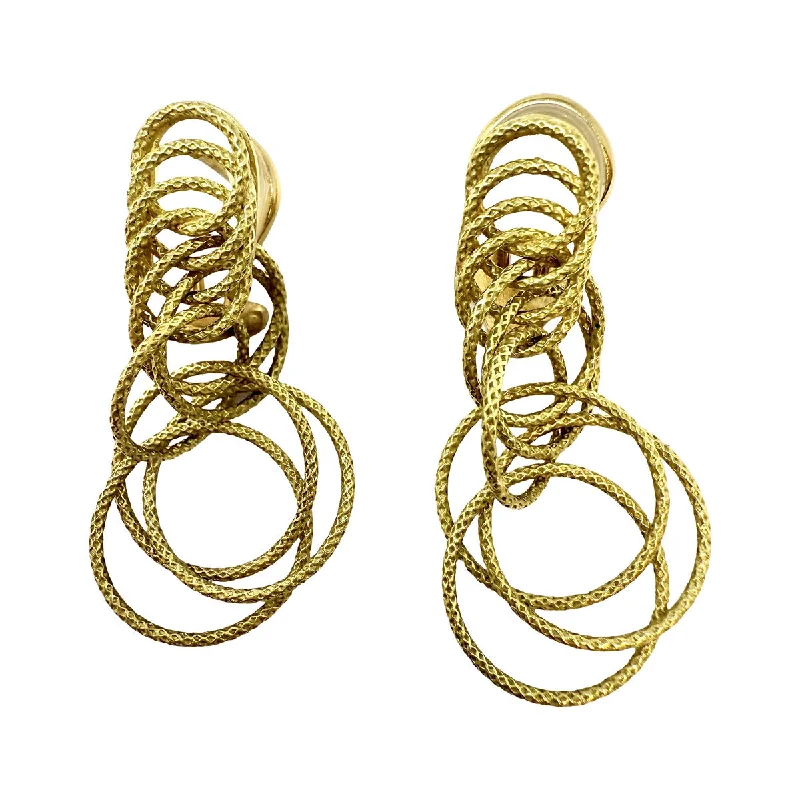 Buccellati 18K Gold "Hawaii" Chandelier Earrings