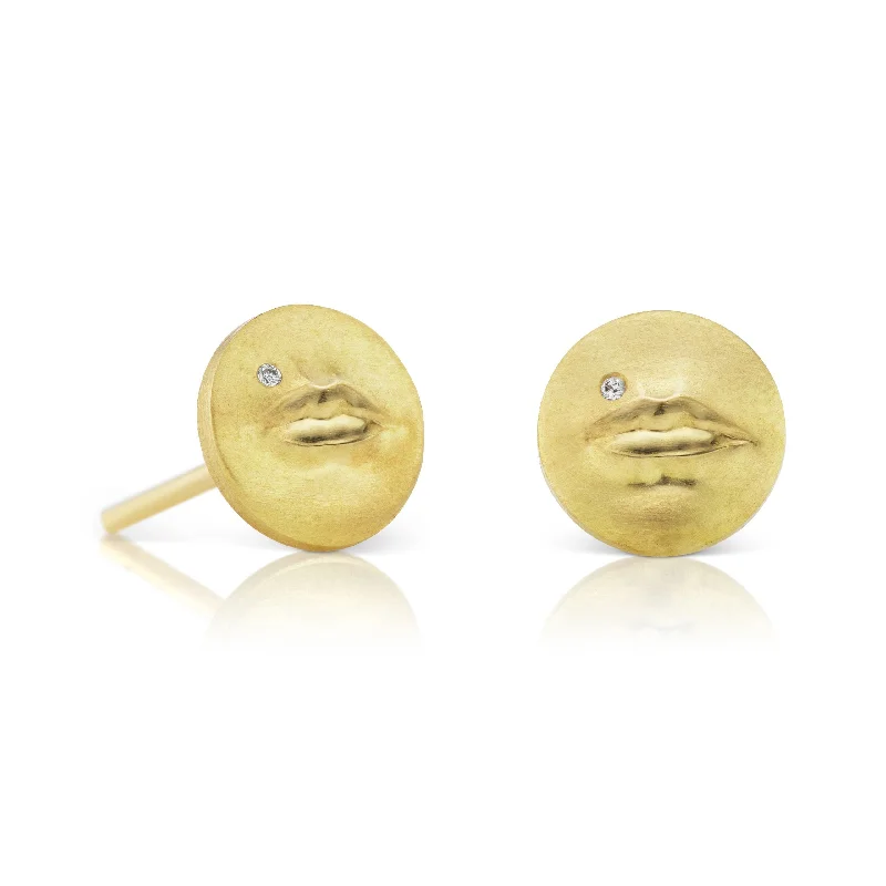 Tiny Kiss Me Stud Earrings