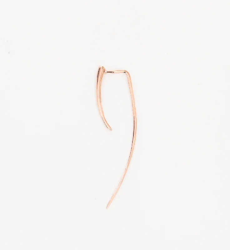 Rose Gold XL Infinite Tusk Earring