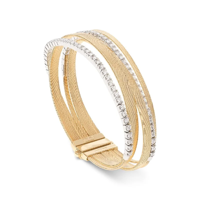 Marco Bicego 18K Yellow Gold Five Row Diamond Masai Bracelet