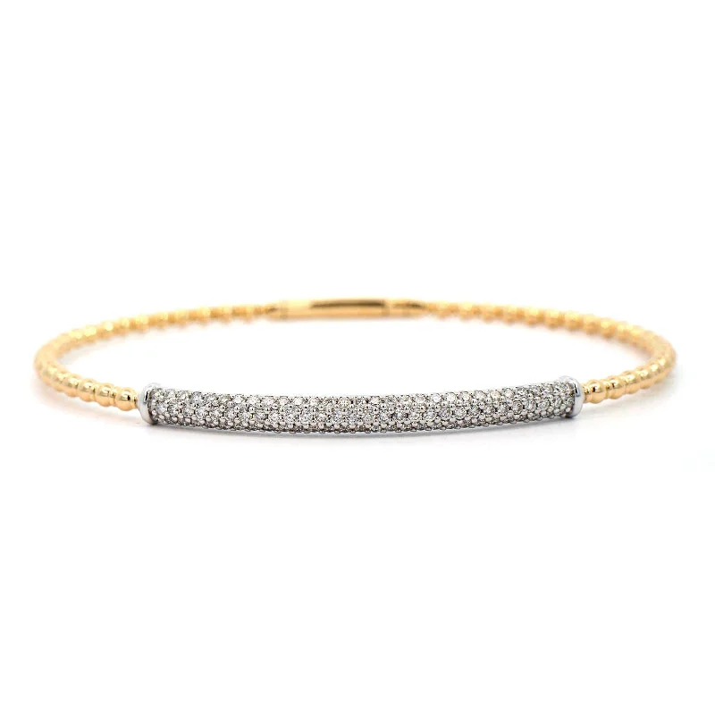 14K Two-Tone Flex Diamond Bracelet