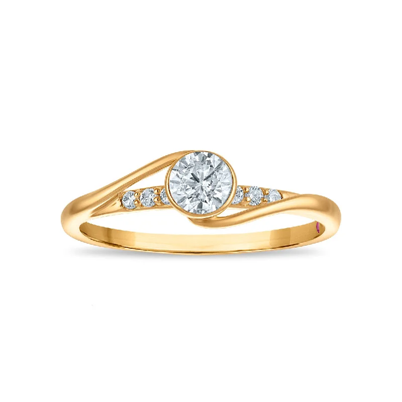 LoveSong EcoLove 1/2 CTW Lab Grown Diamond Promise Ring in 10KT Yellow Gold