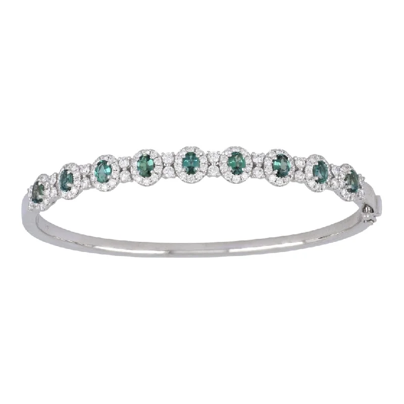 Alexandrite Bangle (Alexandrite 1.8 cts. White Diamond 1.48 cts.)