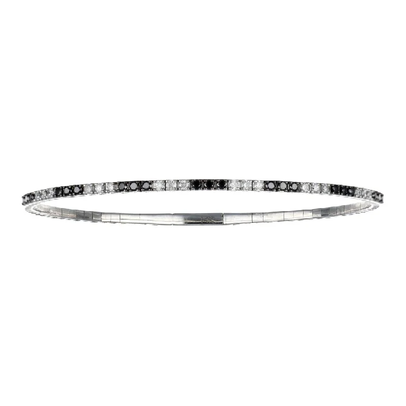 Black Diamond Bangle (Black Diamond 0.97 cts. White Diamond Included cts.)