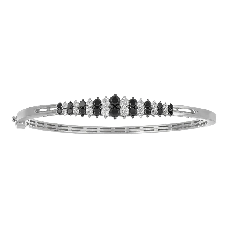 Black Diamond Bangle (Black Diamond 1.1 cts. White Diamond 0.8 cts.)