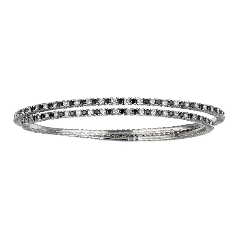 Black Diamond Bangle (Black Diamond 2.28 cts. White Diamond 2.32 cts.)