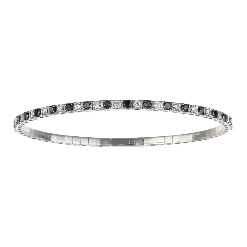 Black Diamond Bangle (Black Diamond 2 cts. White Diamond Included cts.)