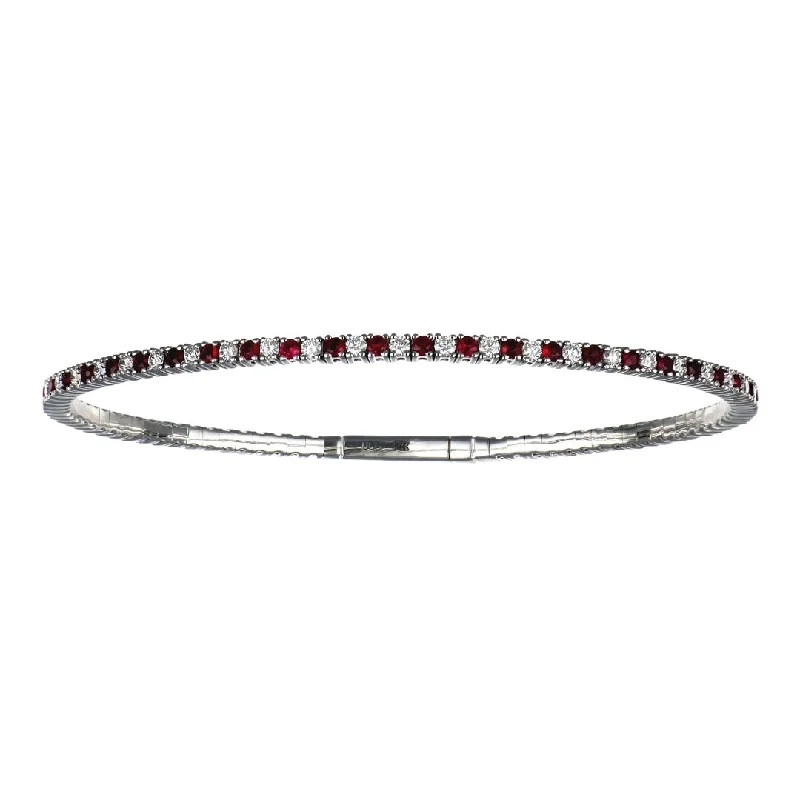 Ruby Bangle (Ruby 1.23 cts. White Diamond 0.96 cts.)