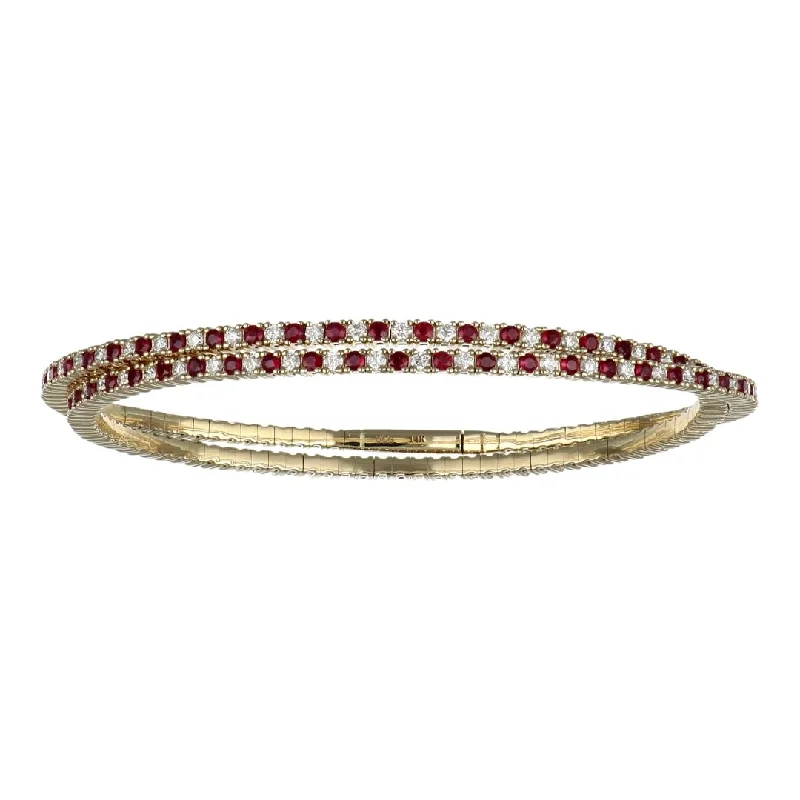 Ruby Bangle (Ruby 2.66 cts. White Diamond 1.87 cts.)