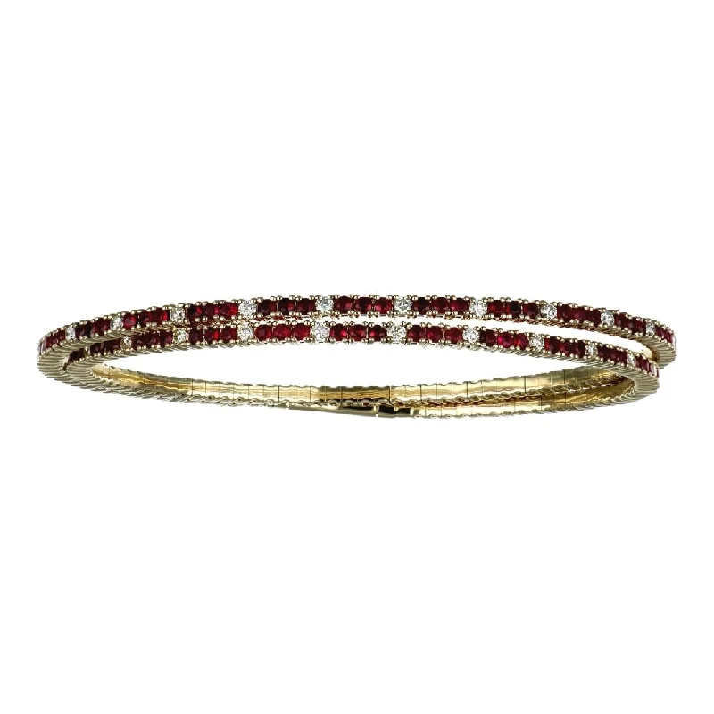 Ruby Bangle (Ruby 3.93 cts. White Diamond 1.19 cts.)