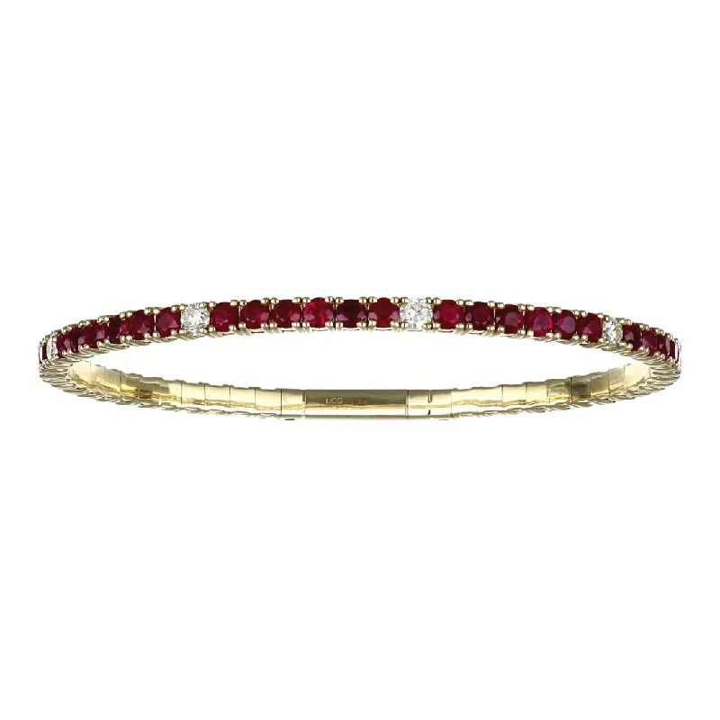 Ruby Bangle (Ruby 5.82 cts. White Diamond 0.96 cts.)